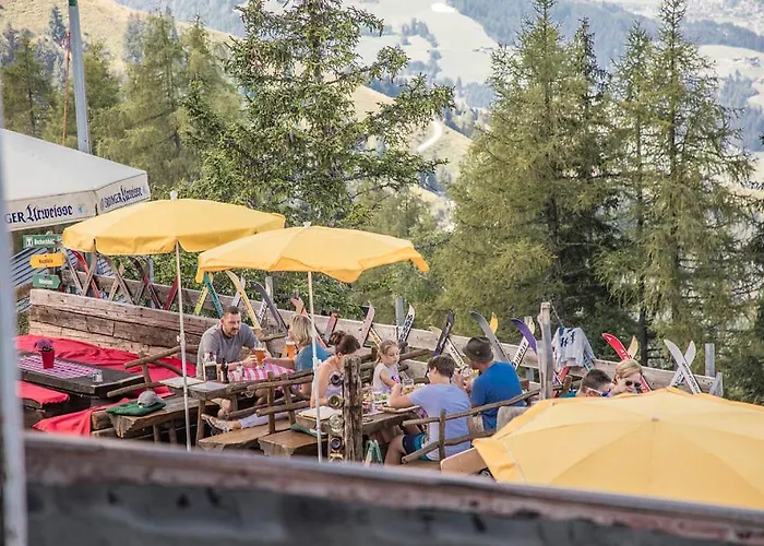 Hocheckhuette On Of The Hahnenkamm Mountain Kitzbühel