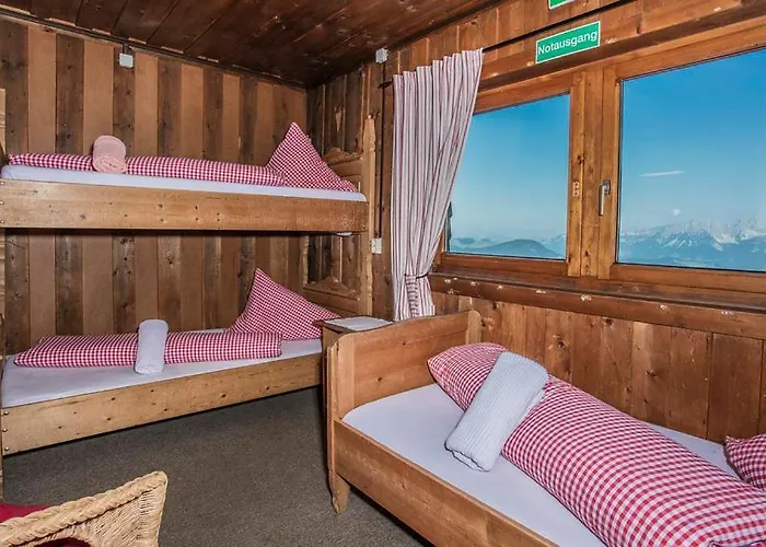 Hocheckhuette On Of The Hahnenkamm Mountain *