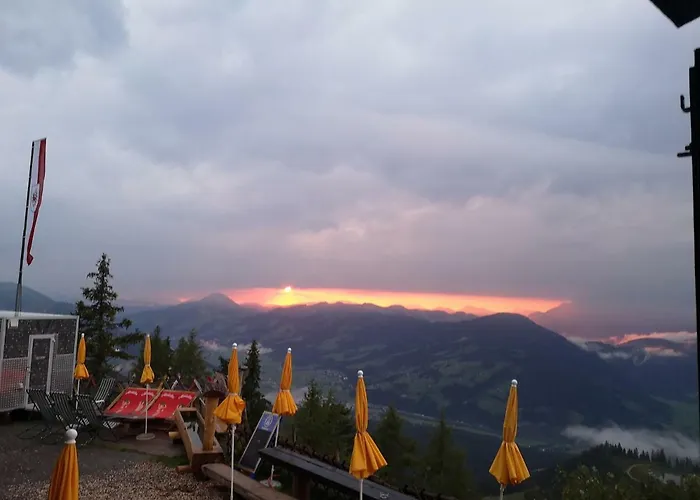 Hocheckhuette On Of The Hahnenkamm Mountain